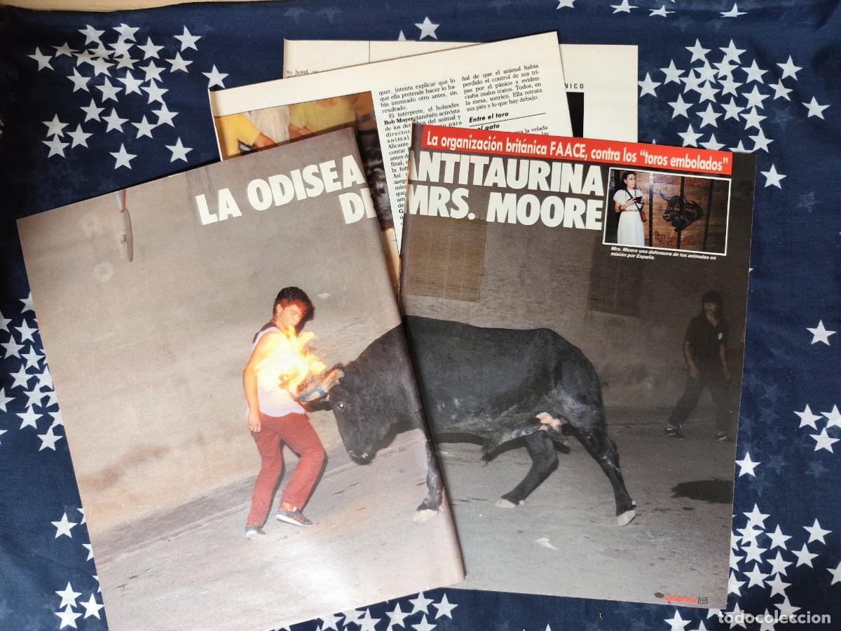 Coleccionismo de Revista Intervi&uacute;: La odisea antitaurina de Mrs. Moore Recorte/Clipping Revista Intervi&uacute; 594 a&ntilde;o 1987