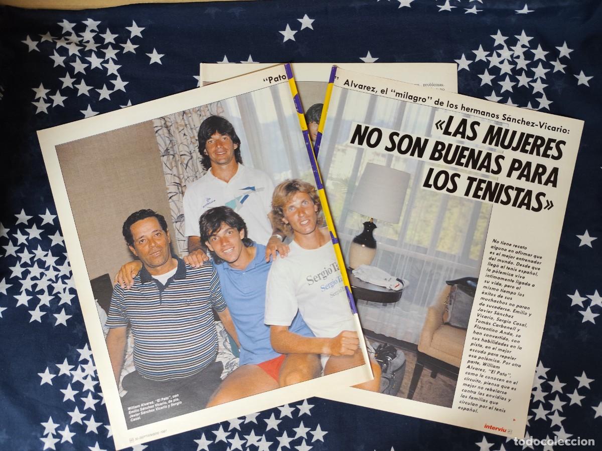 Coleccionismo de Revista Intervi&uacute;: Entrevista a Pato &Aacute;lvarez entrenador de Tenis Recorte/Clipping Revista Intervi&uacute; 594 a&ntilde;o 1987