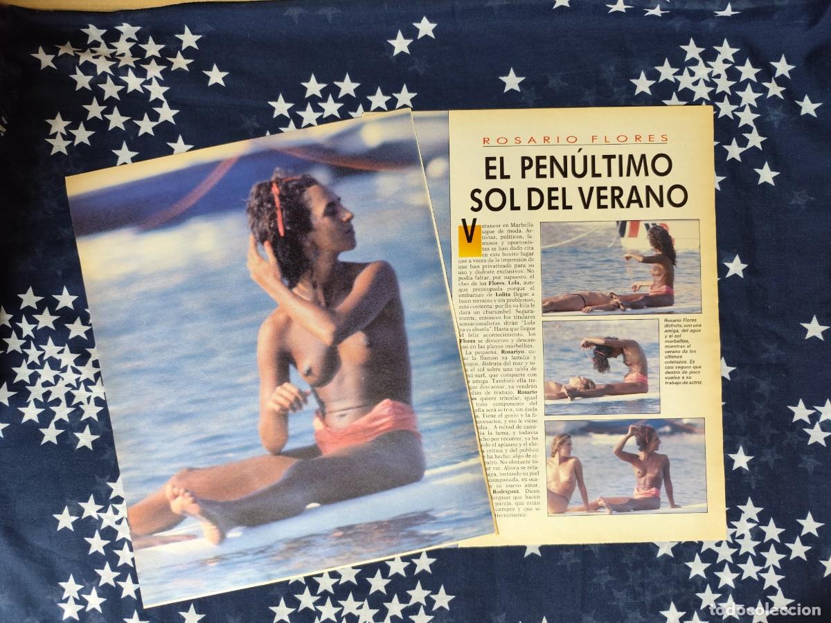 Coleccionismo de Revista Intervi&uacute;: Rosario Flores El pen&uacute;ltimo sol de verano Recorte/Clipping Revista Intervi&uacute; 593 a&ntilde;o 1987