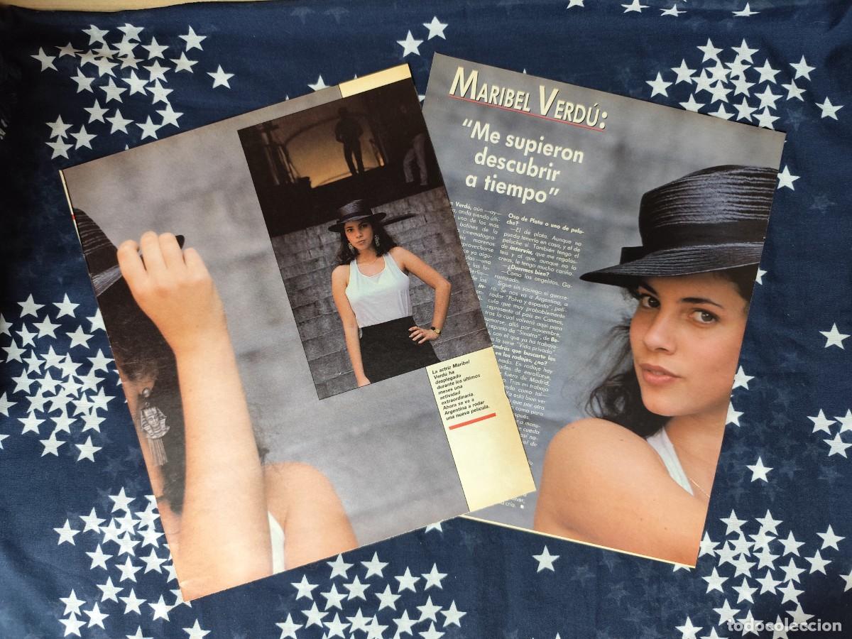 Coleccionismo de Revista Intervi&uacute;: Entrevista Maribel Verd&uacute; Recorte/Clipping Revista Intervi&uacute; 593 a&ntilde;o 1987