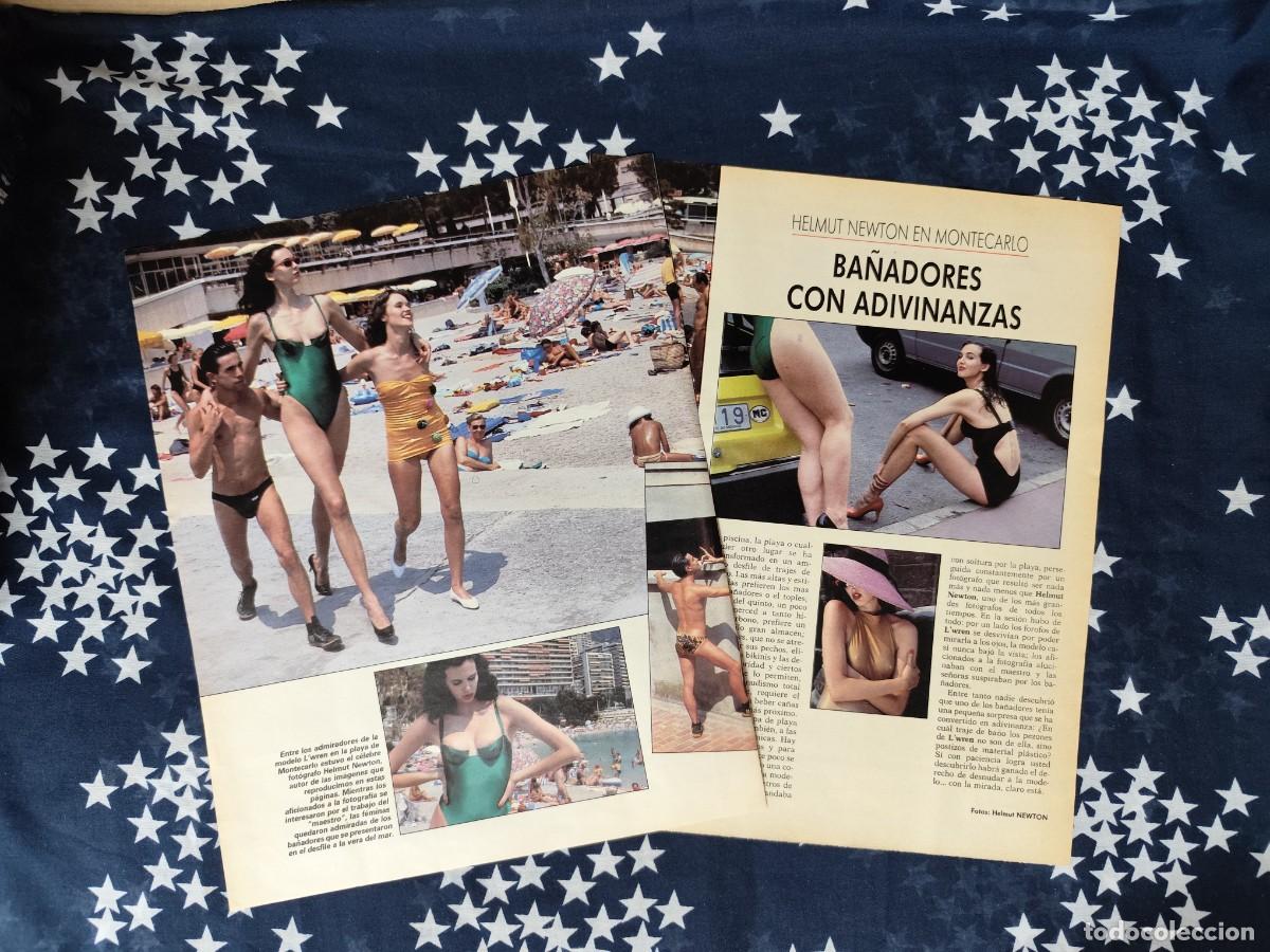Coleccionismo de Revista Intervi&uacute;: Helmut Newton en Montecarlo Recorte/Clipping Revista Intervi&uacute; 591 a&ntilde;o 1987