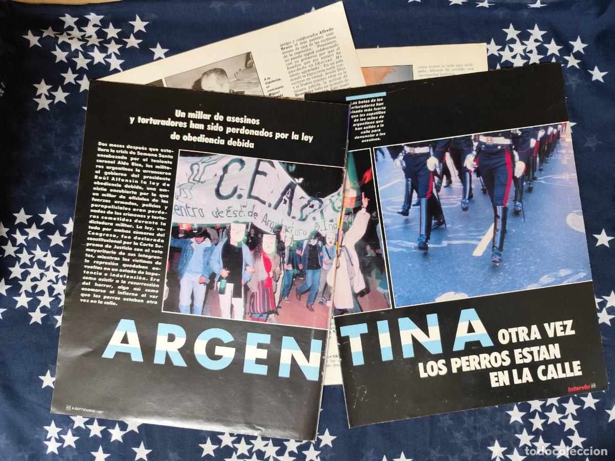 Coleccionismo de Revista Intervi&uacute;: Argentina otra vez los perros est&aacute;n en la calle Recorte/Clipping Revista Intervi&uacute; 591 a&ntilde;o 1987