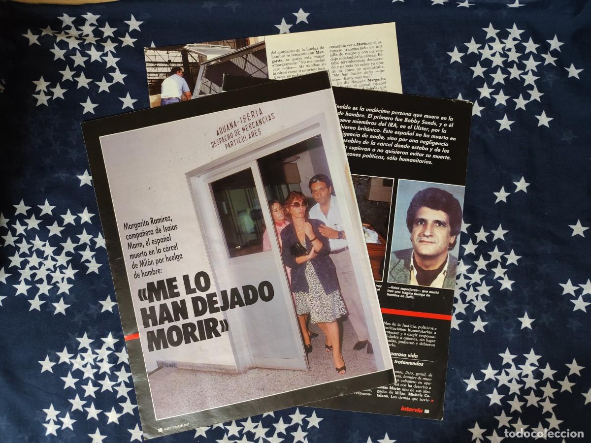 Coleccionismo de Revista Intervi&uacute;: Margarita Ram&iacute;rez Me lo han dejado morir Recorte/Clipping Revista Intervi&uacute; 591 a&ntilde;o 1987