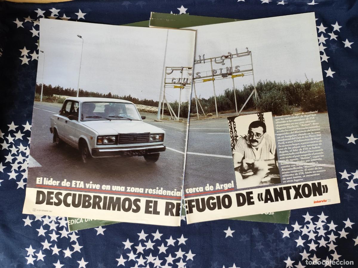 Coleccionismo de Revista Intervi&uacute;: Descubrimos el refugio de Antxon Recorte/Clipping Revista Intervi&uacute; 591 a&ntilde;o 1987