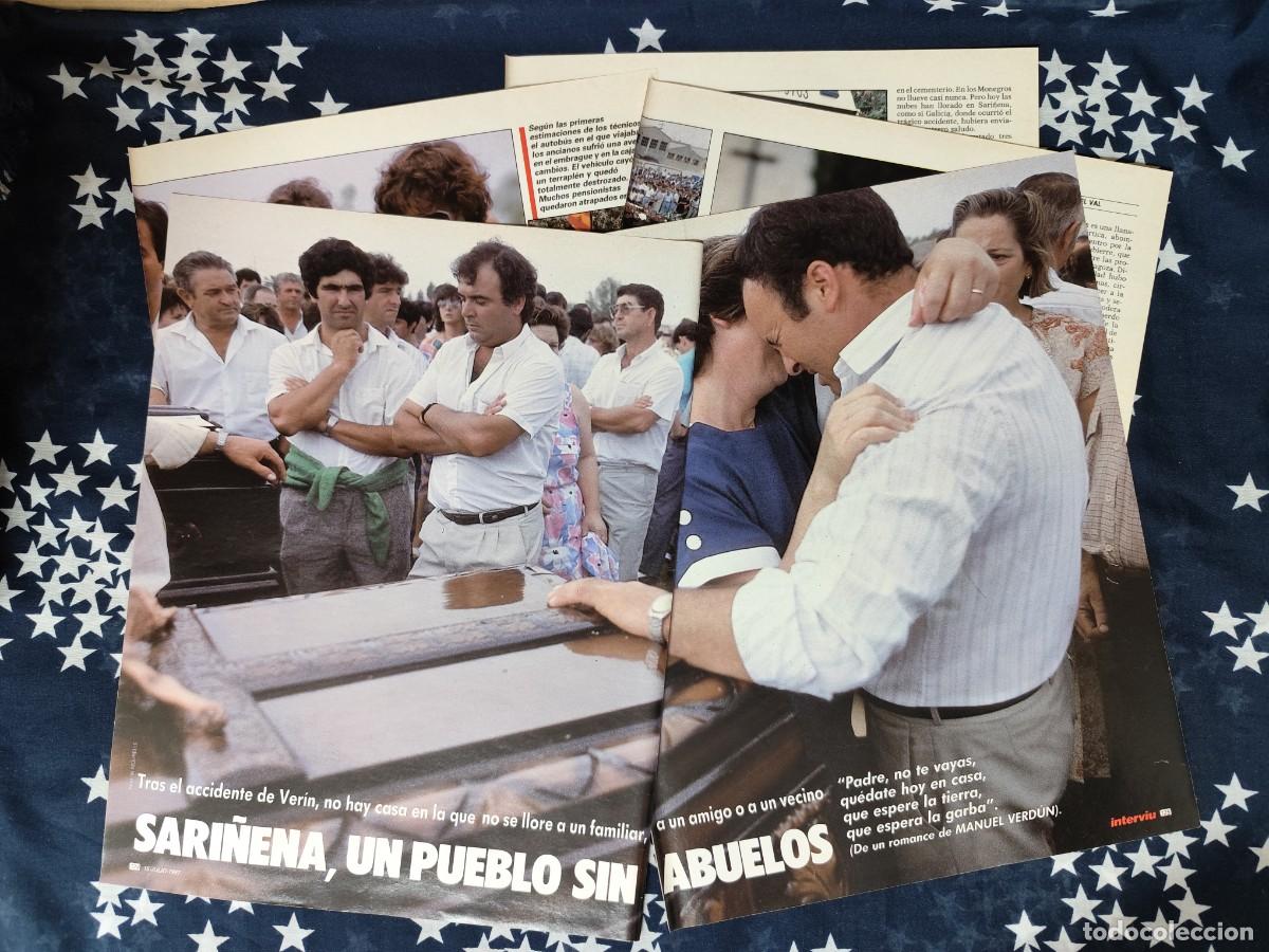 Coleccionismo de Revista Intervi&uacute;: Sari&ntilde;ena , un pueblo sin abuelos Recorte/Clipping Revista Intervi&uacute; 583 a&ntilde;o 1987