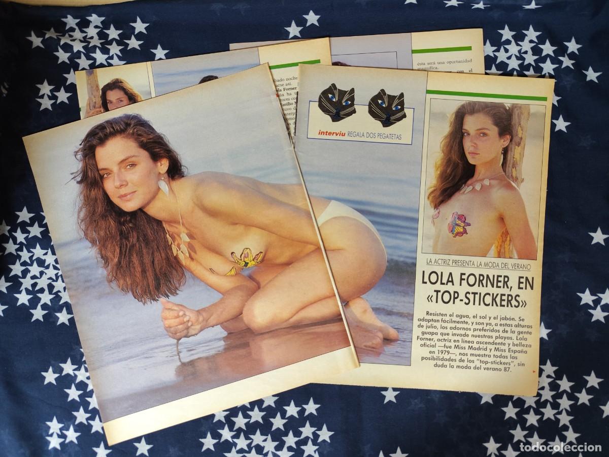 Coleccionismo de Revista Intervi&uacute;: Lola Forner en Top-Stickers Recorte/Clipping Revista Intervi&uacute; 583 a&ntilde;o 1987