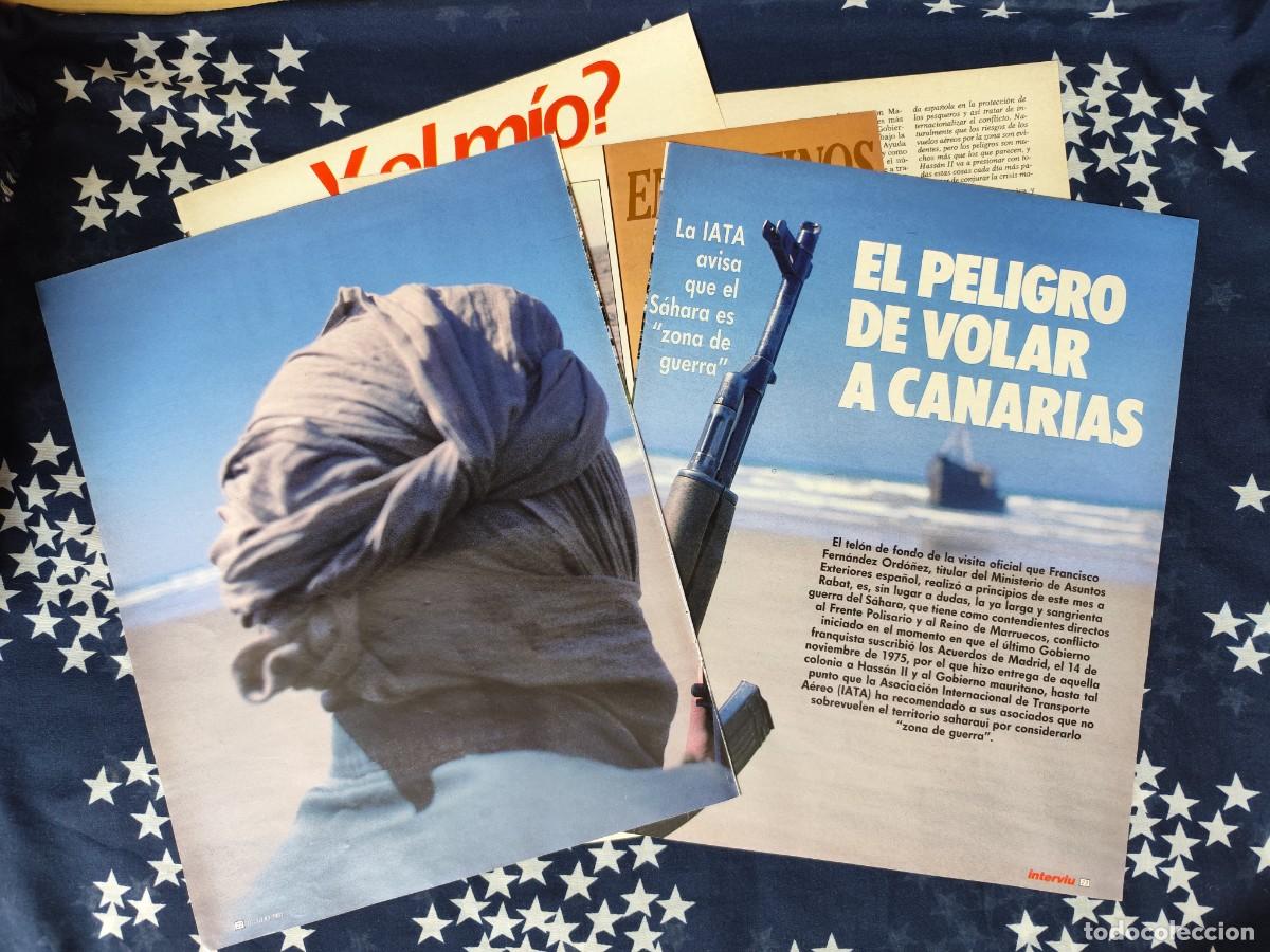 Coleccionismo de Revista Intervi&uacute;: El peligro de volar a Canarias Recorte/Clipping Revista Intervi&uacute; 583 a&ntilde;o 1987