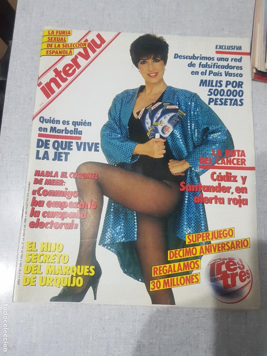 Coleccionismo de Revista Intervi&uacute;: REVISTA INTERVIU A&Ntilde;O 1986-N&ordm;523