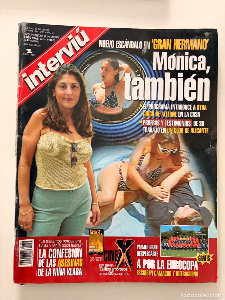 Coleccionismo de Revista Intervi&uacute;: INTERVI&Uacute;. N&ordm; 1.258. JUNIO 2000. NUEVO ESC&Aacute;NDALO EN 'GRAN HERMANO': M&Oacute;NICA, TAMBI&Eacute;N. LEER.