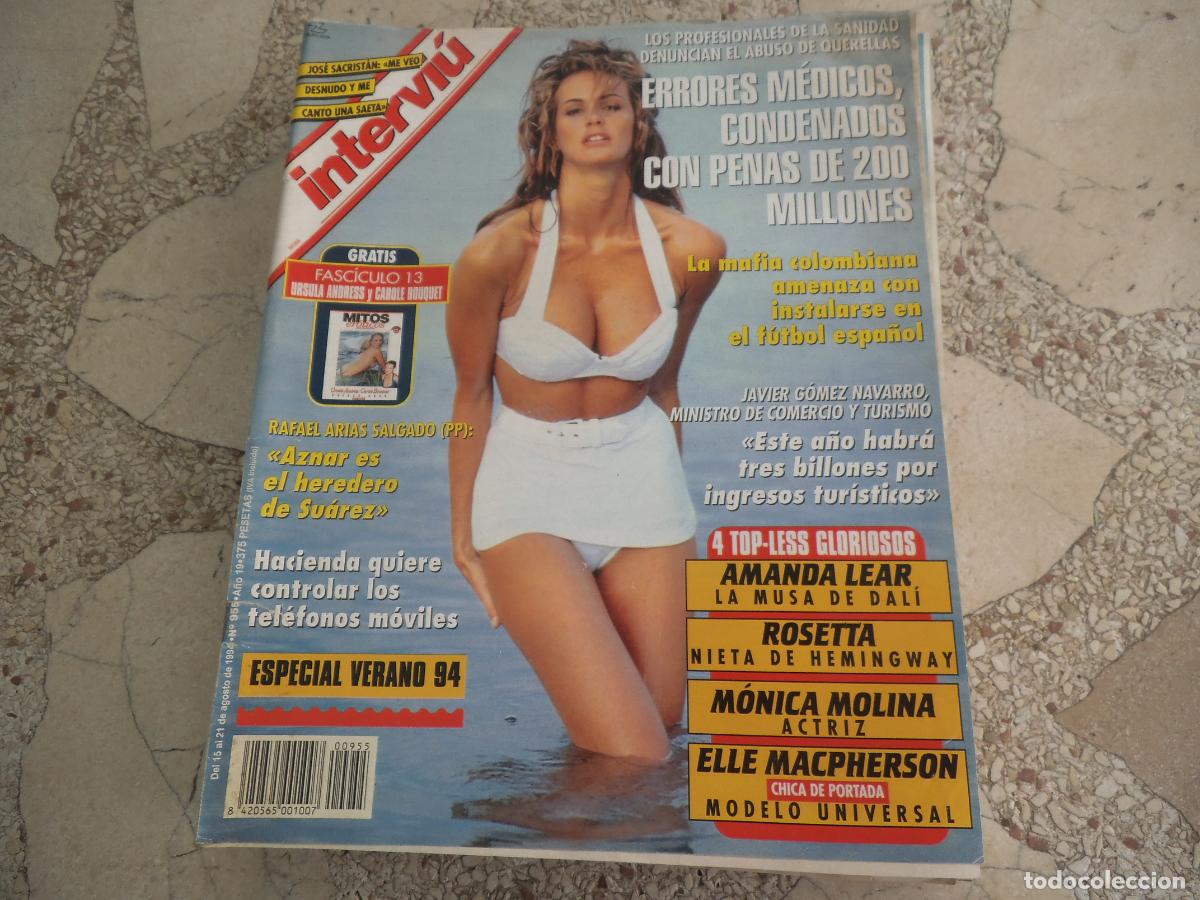 Coleccionismo de Revista Intervi&uacute;: interviu n&ordm; 955, elle macpherson, victoria simoni, guerra ruanda, monica molina, rosetta hemingway,
