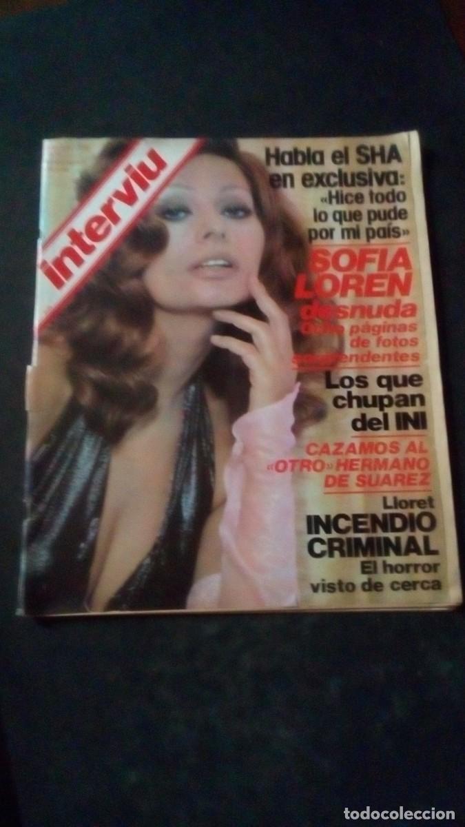 Coleccionismo de Revista Intervi&uacute;: INTERVIU 170-SOFIA LOREN-SARA MONTIEL-LLORET DE MAR-MARISOL-SEVERIANO-PATTY PRAVO-SARA MORA