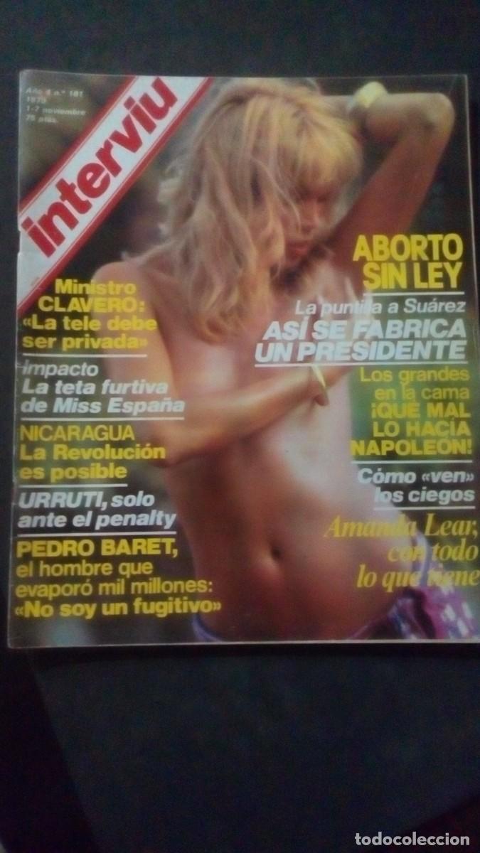 Coleccionismo de Revista Intervi&uacute;: INTERVIU 181-AMANDA LEAR-LOLA FORNER-MISS ESPA&Ntilde;A-KATIA LORITZ-RUDOLF HOESS-XAVIER VINADER-URRUTI