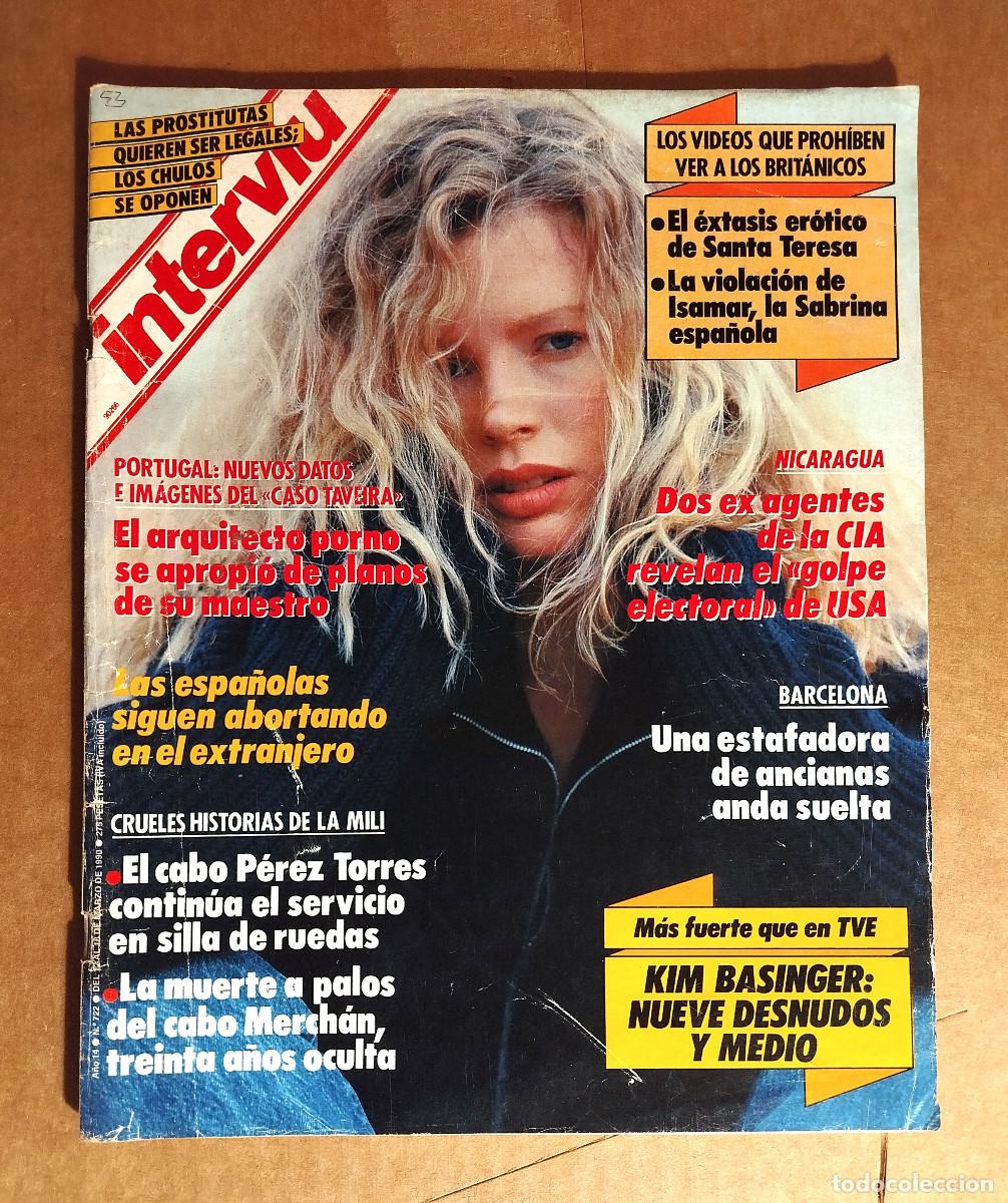 Coleccionismo de Revista Intervi&uacute;: INTERVIU 722 - MARZO 1990 - KIM BASINGER - FLAVIA ZARZO - CAYETANA GUILLEN CUERVO