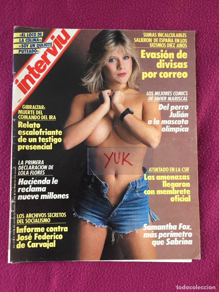 Collezionismo di Rivista Intervi&uacute;: REVISTA INTERVIU N&ordm; 619 (23-29 Marzo 1988) / Samantha Fox