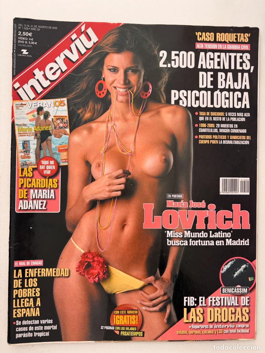 Colecionismo da Revista Intervi&uacute;: INTERVI&Uacute;. N&ordm; 1529. AGOSTO 2005. MAR&Iacute;A JOS&Eacute; LOVRICH.CASO ROQUETAS: 2.500 AGENTES, DE BAJA PSICOL&Oacute;GICA