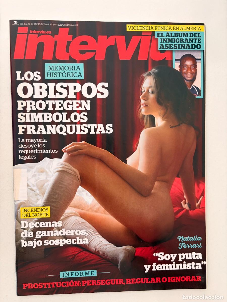 Coleccionismo de revista Intervi&uacute;: INTERVI&Uacute;. N&ordm; 2.071. ENERO 2016. NATALIA FERRARI. LOS OBISPOS PROTEGEN S&Iacute;MBOLOS FRANQUISTAS. LEER