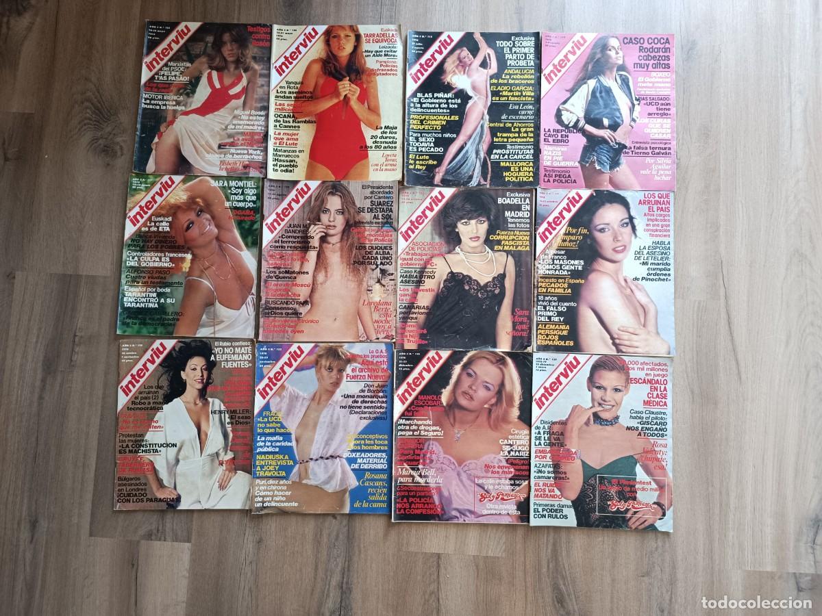 Collectionnisme de Magazine Intervi&uacute;: Lote 11 revistas Intervi&uacute; (1978) - Colecci&oacute;n Hist&oacute;rica Transici&oacute;n Espa&ntilde;ola