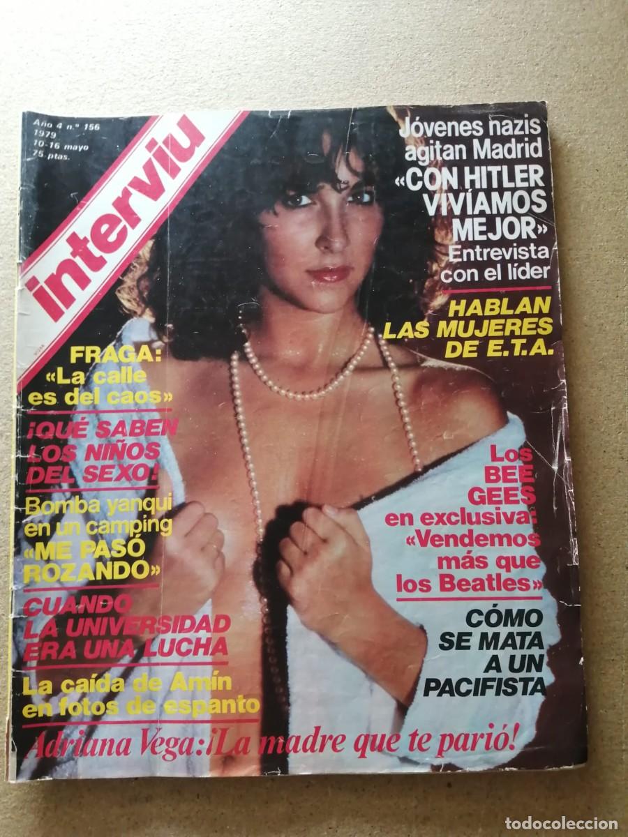 Coleccionismo de revista Intervi&uacute;: INTERVIU (NUMERO 156) ADRIANAVEGA - MANUEL FRAGA - CAIDA DE IDI AMIN DADA - BEE GEES -...)