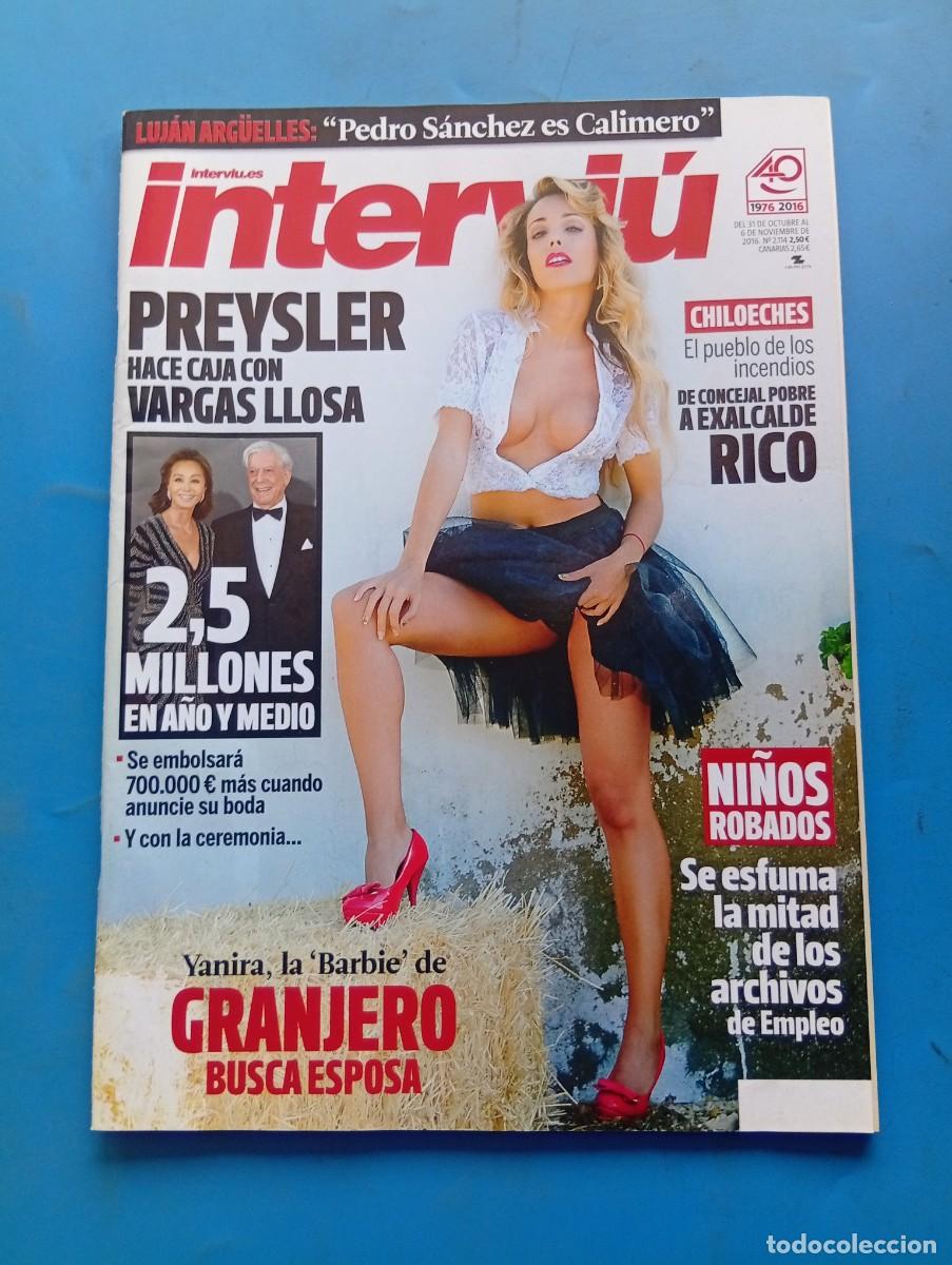 Coleccionismo de revista Intervi&uacute;: INTERVI&Uacute;. N&ordm; 2114. A&Ntilde;O 2016. PREYSLER HACE CAJA CON VARGAS LLOSA. YANIRA, LA BARBIE. NI&Ntilde;OS ... LEER.
