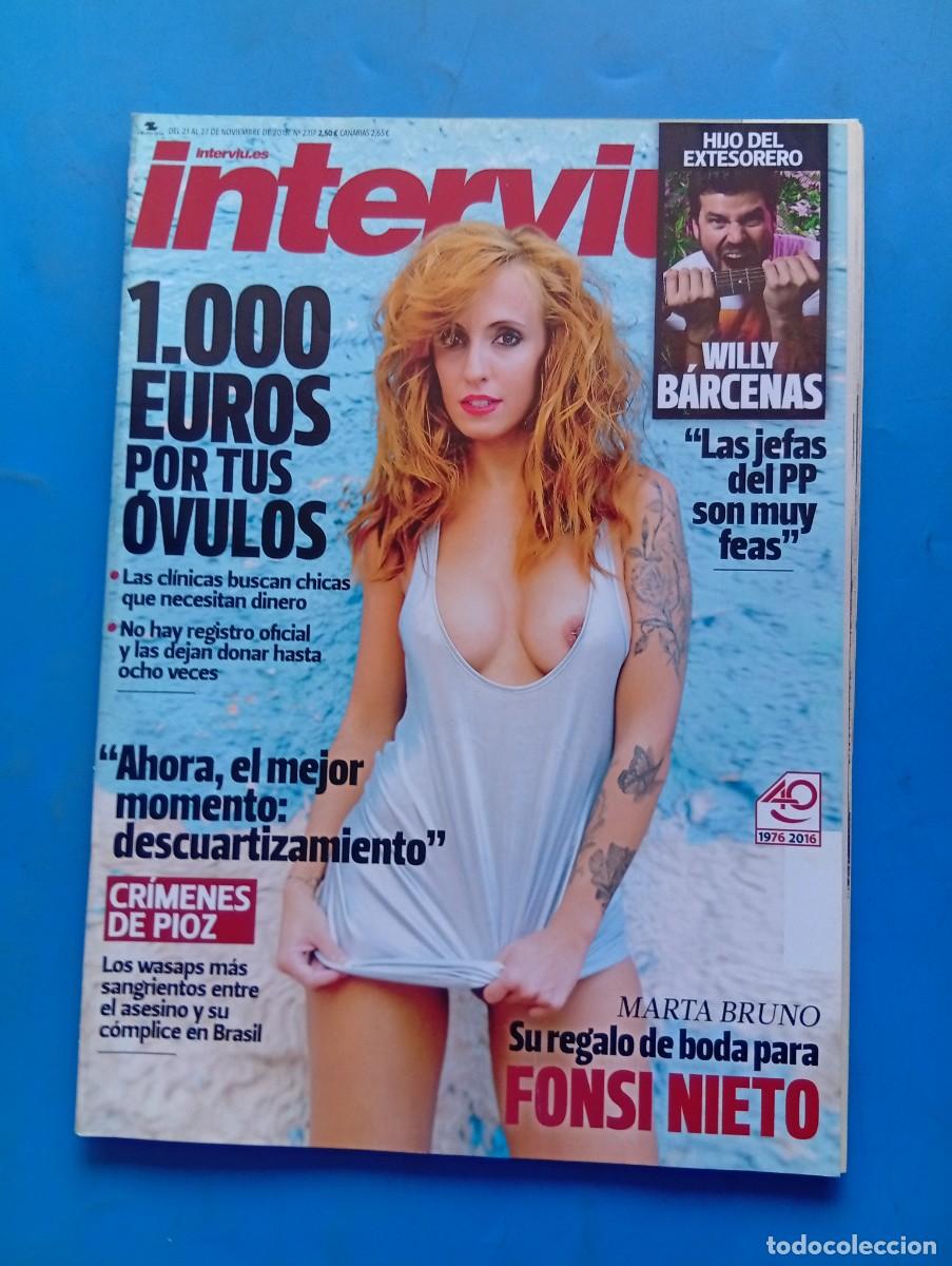 Coleccionismo de revista Intervi&uacute;: INTERVI&Uacute;. N&ordm; 2117. A&Ntilde;O 2016. MARTA BRUNO. WILLY BARCENAS. MIL EUROS POR TUS OVULOS. CRIMEN.... LEER.
