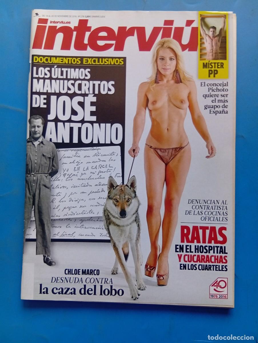 Coleccionismo de revista Intervi&uacute;: INTERVI&Uacute;. N&ordm; 2116. A&Ntilde;O 2016. CHLOE DESNUDA CONTRA LA CAZA DEL LOBO. RATAS EN EL HOSPITAL Y.... LEER.