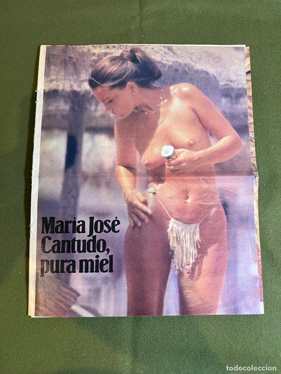 Sammeln von Zeitschriften Intervi&uacute;: Recorte de revista Mar&iacute;a Jos&eacute; Cantudo pura miel Sharon una fiera en Ibiza reportaje fotogr&aacute;fico pren