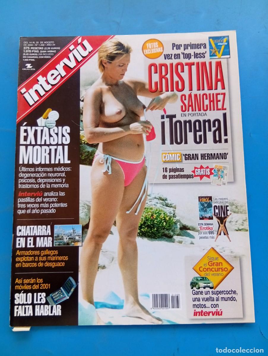 Coleccionismo de revista Intervi&uacute;: INTERVI&Uacute;. A&Ntilde;O 24. N&ordm; 1268. AGOSTO DE 2000. CRISTINA S&Aacute;NCHEZ. &Eacute;XTASIS, ADIOS AL BUEN ROLLO..... LEER.