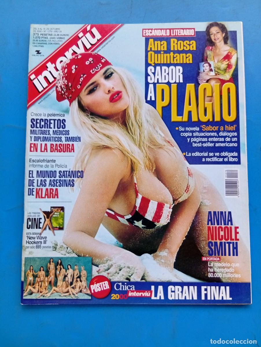 Coleccionismo de revista Intervi&uacute;: INTERVI&Uacute;. A&Ntilde;O 24. N&ordm; 1276. OCTUBRE. 2000. ANNA NICOLE SMITH. LA NOVELA DE ANA ROSA QUINTAN.. LEER