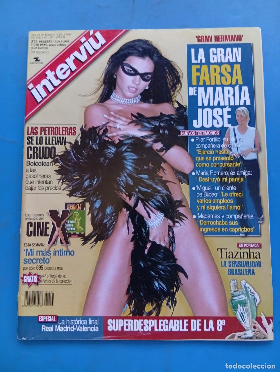Coleccionismo de revista Intervi&uacute;: INTERVI&Uacute;. A&Ntilde;O 24. N&ordm; 1257. MAYO DE 2000. TIAZINHA. LOS VAMPIROS DE LA FIESTA. REAL MADRID CAM.. LEER