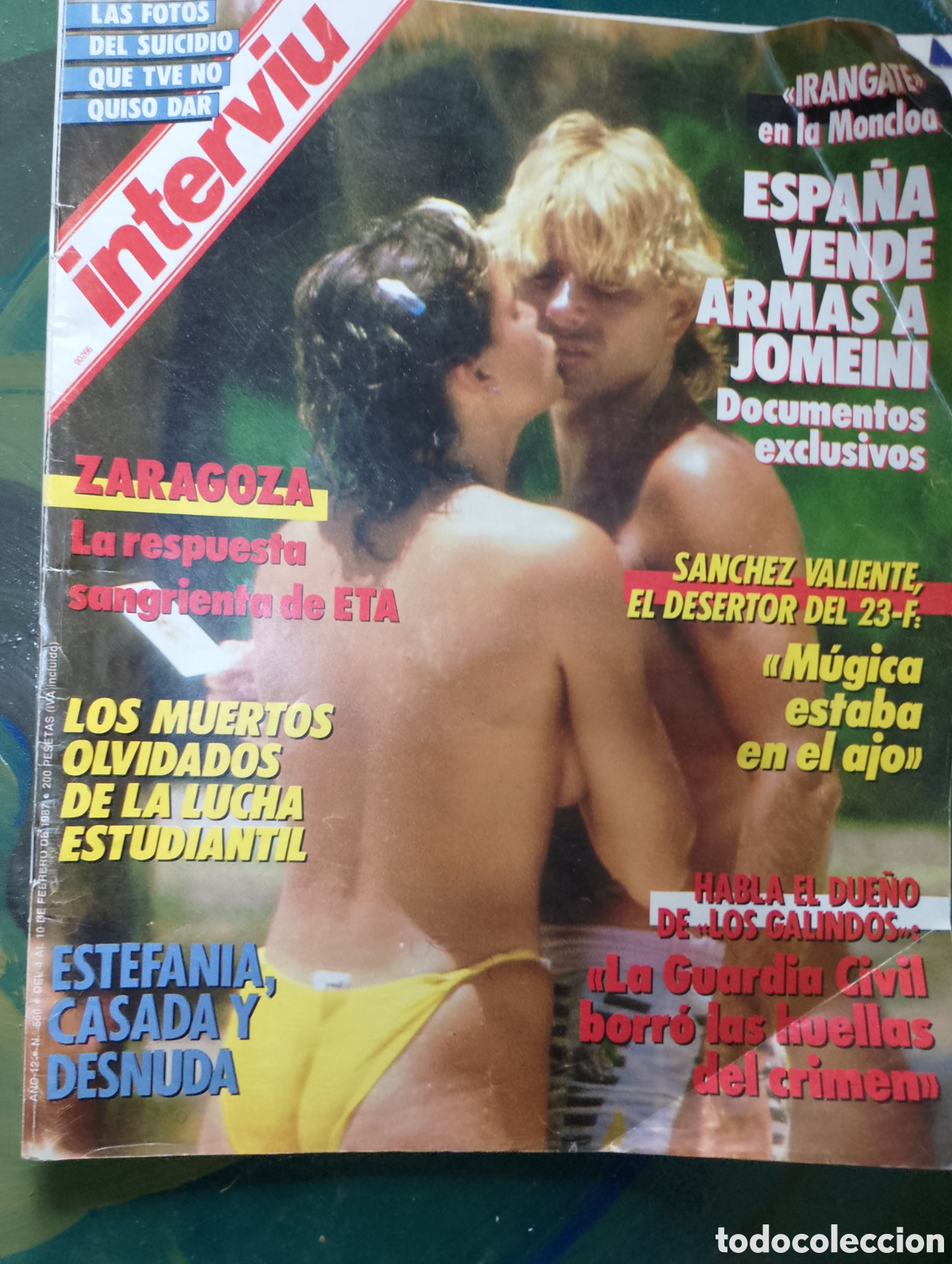 Coleccionismo de revista Intervi&uacute;: revista espa&ntilde;ola Intervi&uacute;, n&uacute;mero 560, publicada en febrero de 1987