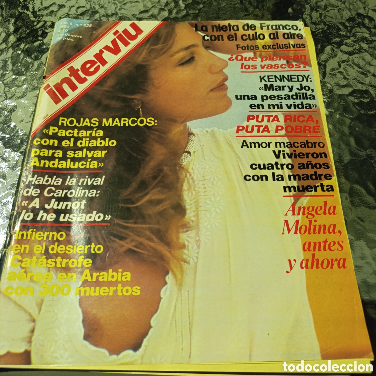 Coleccionismo de revista Intervi&uacute;: Angels Molina,Intervi&uacute;, n&uacute;mero 225, publicada el 4 de septiembre de 1980.