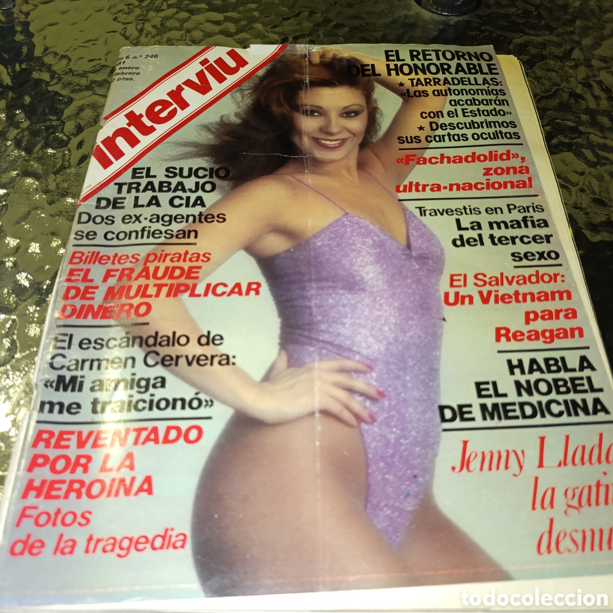 Coleccionismo de revista Intervi&uacute;: Jenny Llada,revista Intervi&uacute;, espec&iacute;ficamente el N&uacute;mero 246 publicado en enero de 1981.