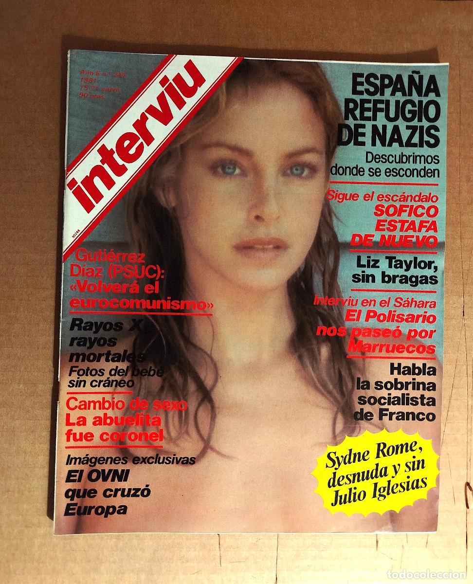 Coleccionismo de revista Intervi&uacute;: INTERVIU 244 - ENERO 1981 - SYDNE ROME - LIZ TAYLOR - ANTONI GUTIERREZ DIAZ