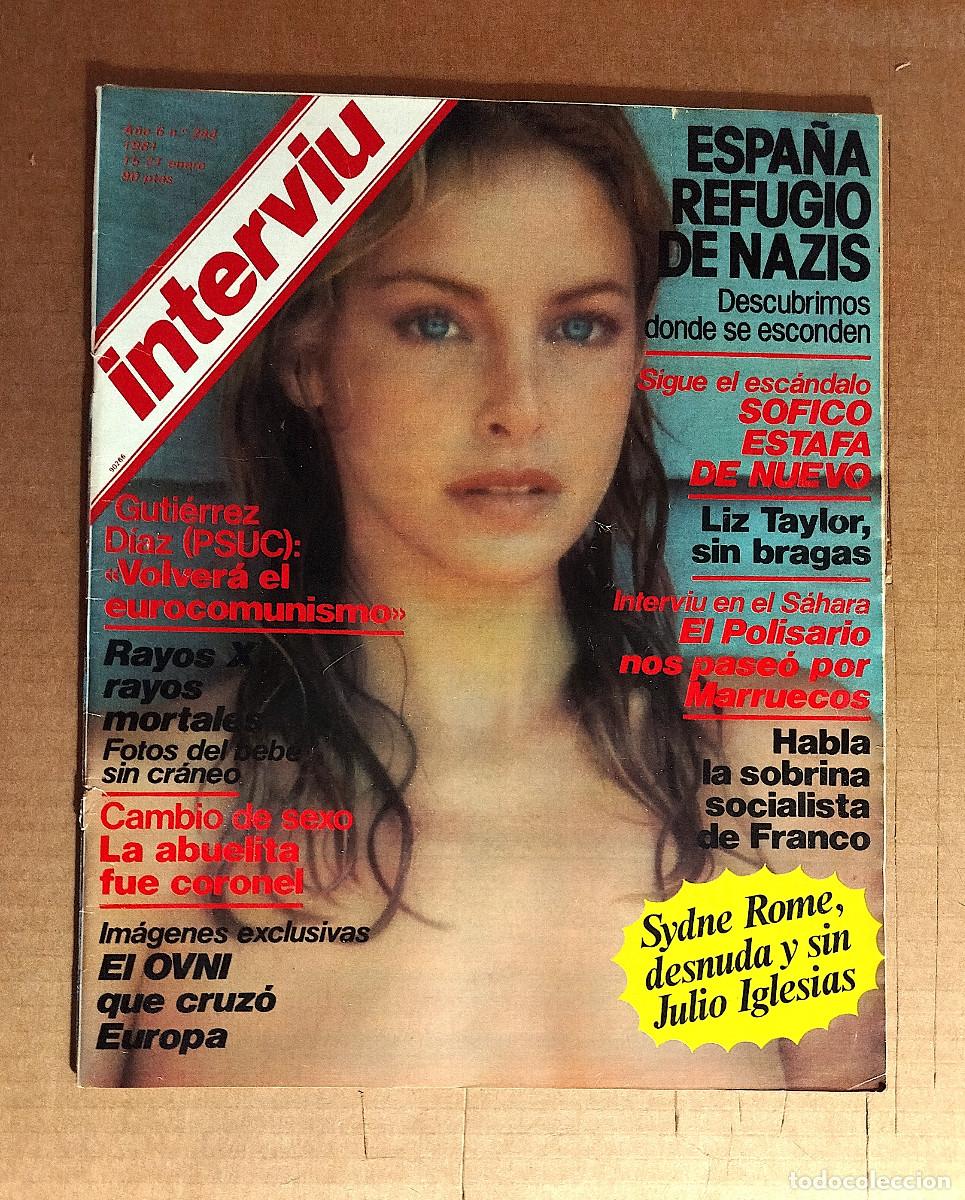 Coleccionismo de revista Intervi&uacute;: INTERVIU 244 - ENERO 1981 - SYDNE ROME - LIZ TAYLOR - ANTONI GUTIERREZ DIAZ