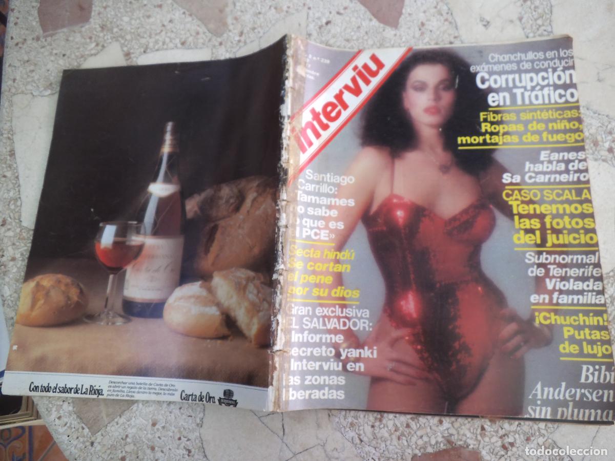 Coleccionismo de revista Intervi&uacute;: interviu n&ordm; 239, bibi anderson, secta hindu se cortan el pene, caso scala tenemos las fotos del juic