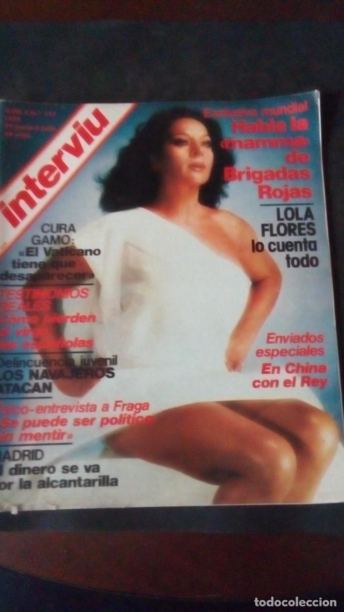 Coleccionismo de revista Intervi&uacute;: INTERVIU 111-LOLA FLORES-TAIDA URRUZOLA-BRIGITTE LAHAIE-BRIGADAS ROJAS-JOSELITO-JULIO ROMERO-GAY