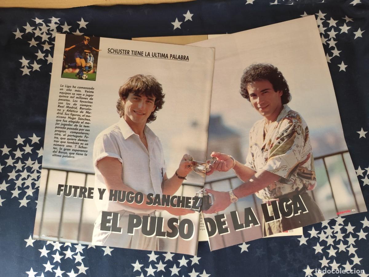 Coleccionismo de revista Intervi&uacute;: Futre y Hugo S&aacute;nchez El pulso de la Liga Recorte/Cliping Revista Interviu 590 - 1987