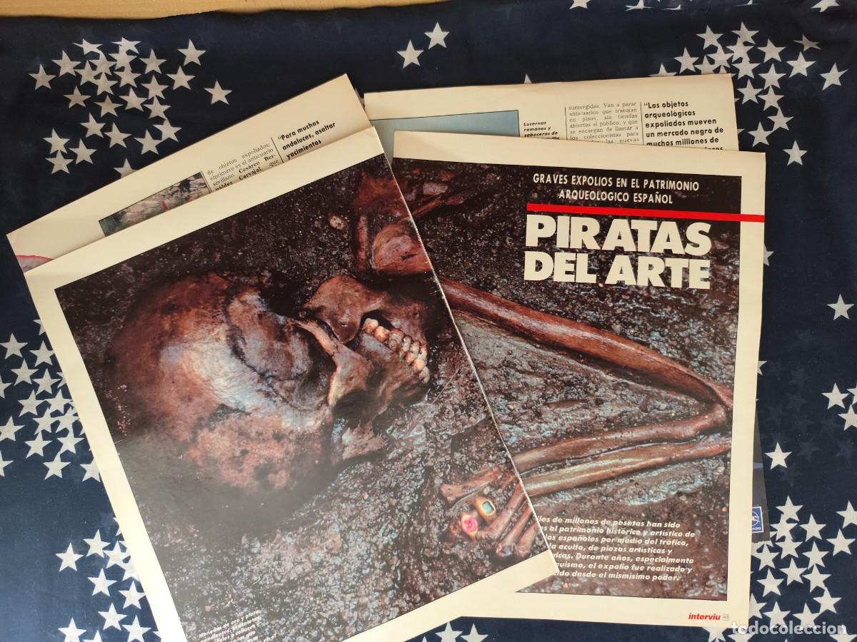 Coleccionismo de revista Intervi&uacute;: Piratas del arte Recorte/Cliping Revista Interviu 590 - 1987