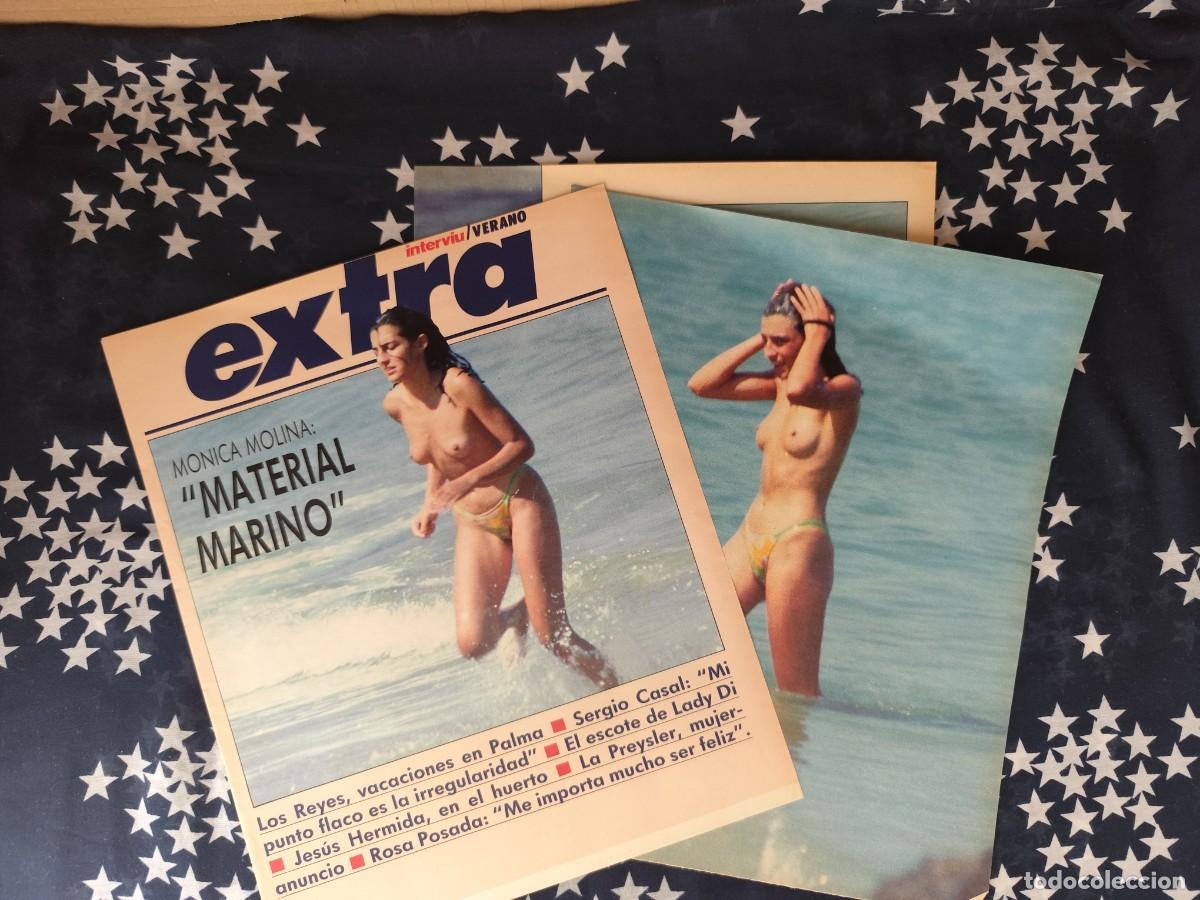 Coleccionismo de revista Intervi&uacute;: M&oacute;nica Molina Material marino Recorte/Cliping Revista Interviu 587 - 1987