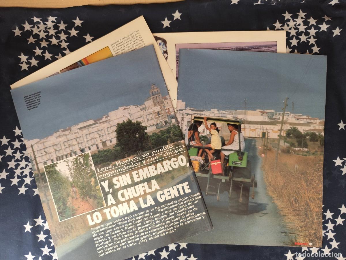 Coleccionismo de revista Intervi&uacute;: Lepe un pueblo emprendedor y con chispa Recorte/Cliping Revista Interviu 586 - 1987