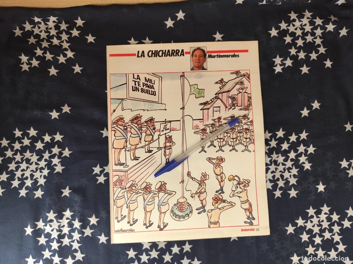 Coleccionismo de revista Intervi&uacute;: La chicharra Martinmorales Recorte/Cliping Revista Interviu 586 - 1987