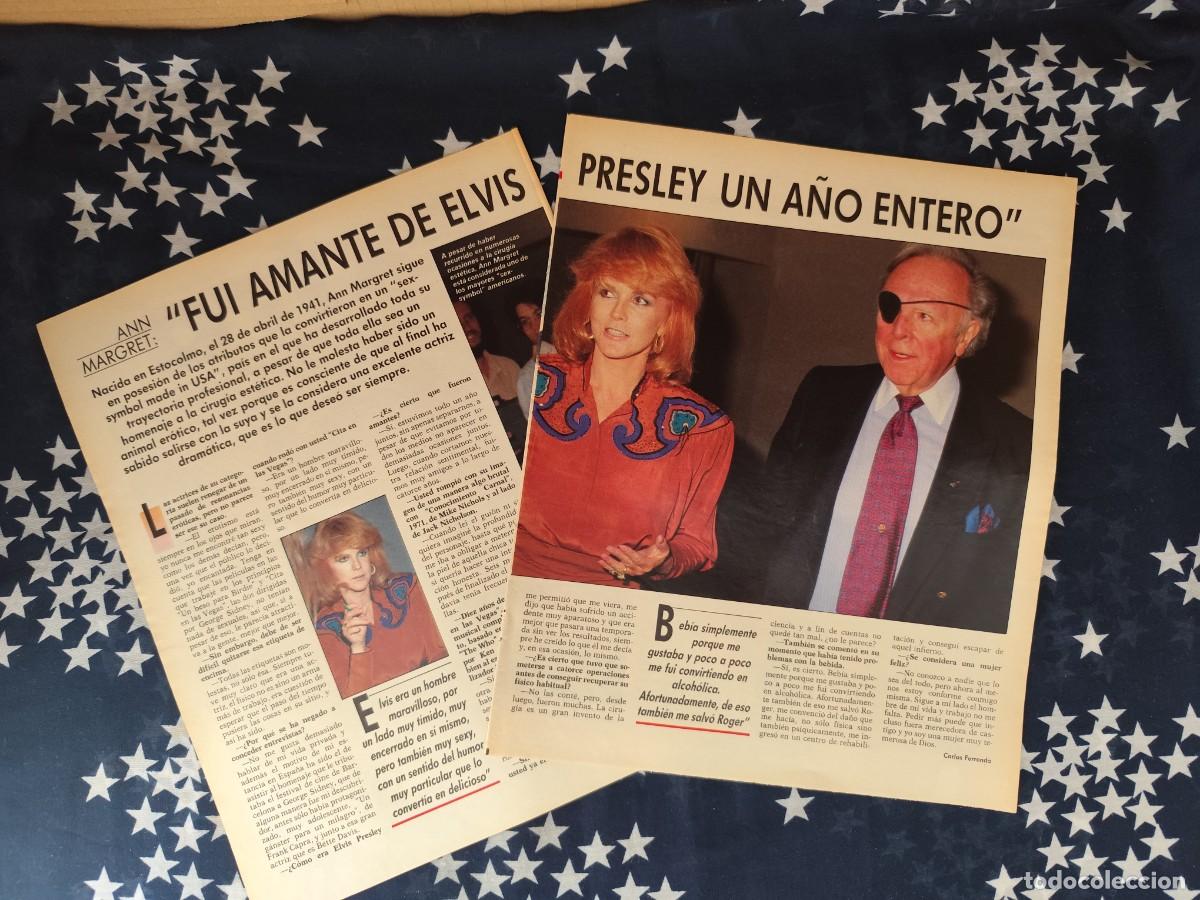 Coleccionismo de revista Intervi&uacute;: Ann Magret fui amante de Elvis un a&ntilde;o entero Recorte/Cliping Revista Interviu 586 - 1987
