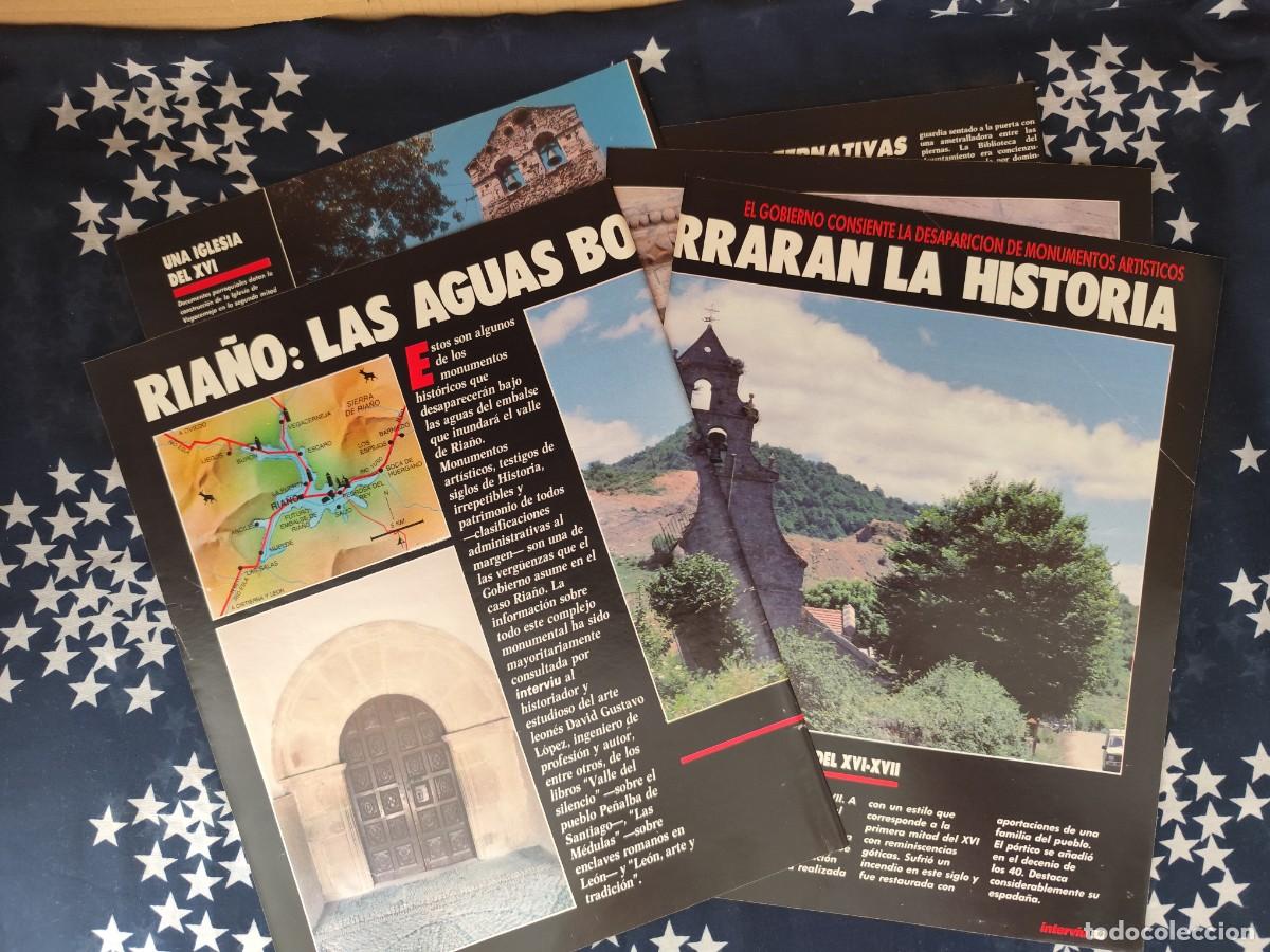 Coleccionismo de revista Intervi&uacute;: Ria&ntilde;o las aguas borrar&aacute;n la historia Recorte/Cliping Revista Interviu 585 - 1987