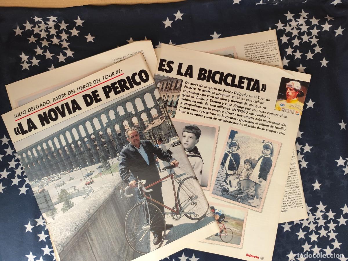 Coleccionismo de revista Intervi&uacute;: La novia de Perico es la bici Recorte/Cliping Revista Interviu 585 - 1987