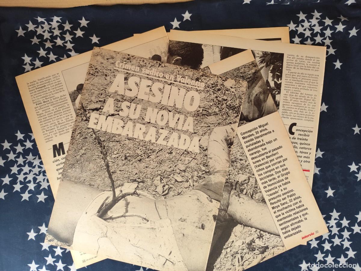 Coleccionismo de revista Intervi&uacute;: Asesino a su novia embarazada Recorte/Cliping Revista Interviu 585 - 1987