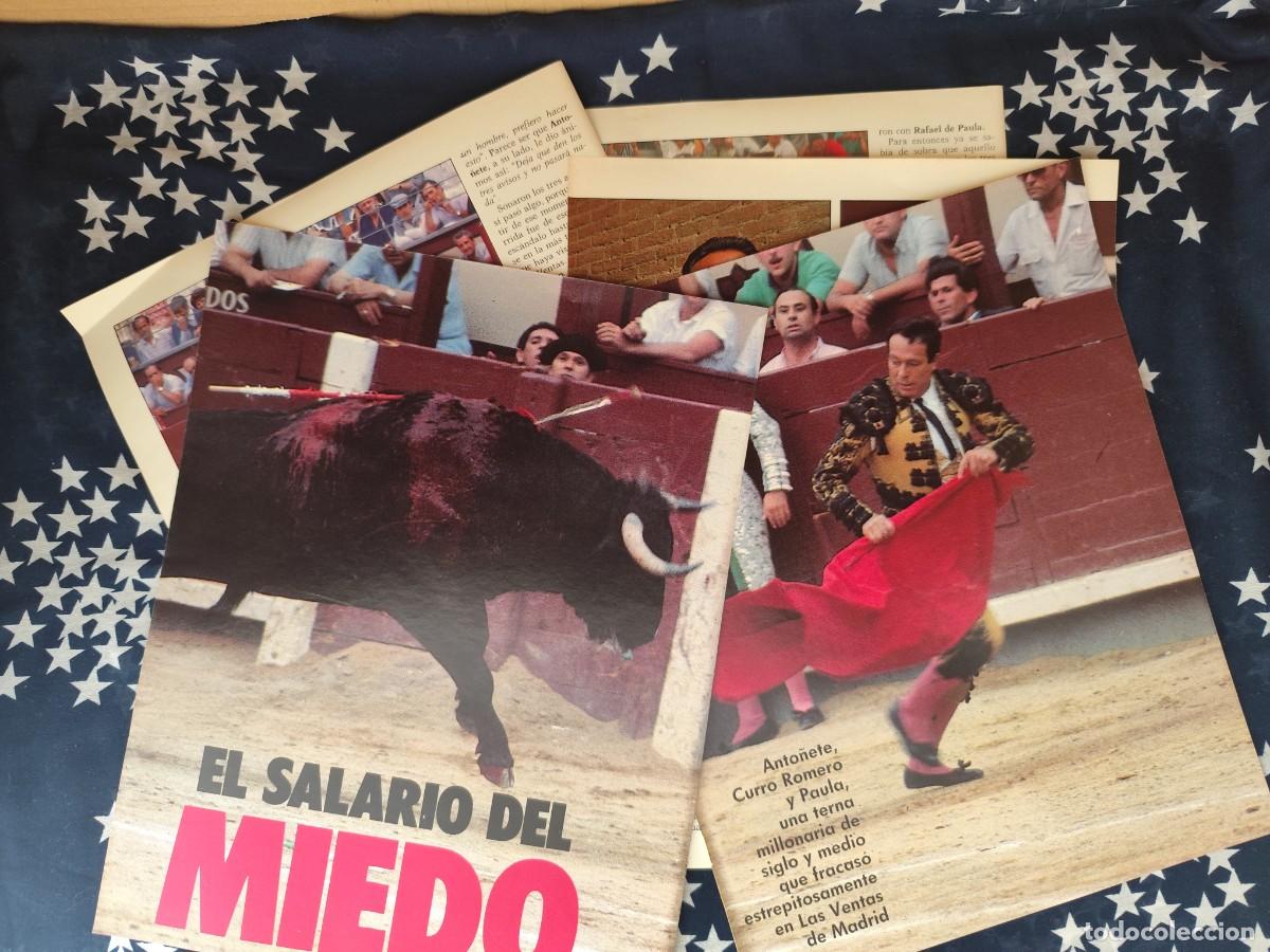 Coleccionismo de revista Intervi&uacute;: El salario del miedo Anto&ntilde;ete , Paula y Romero Recorte/Cliping Revista Interviu 584 - 1987