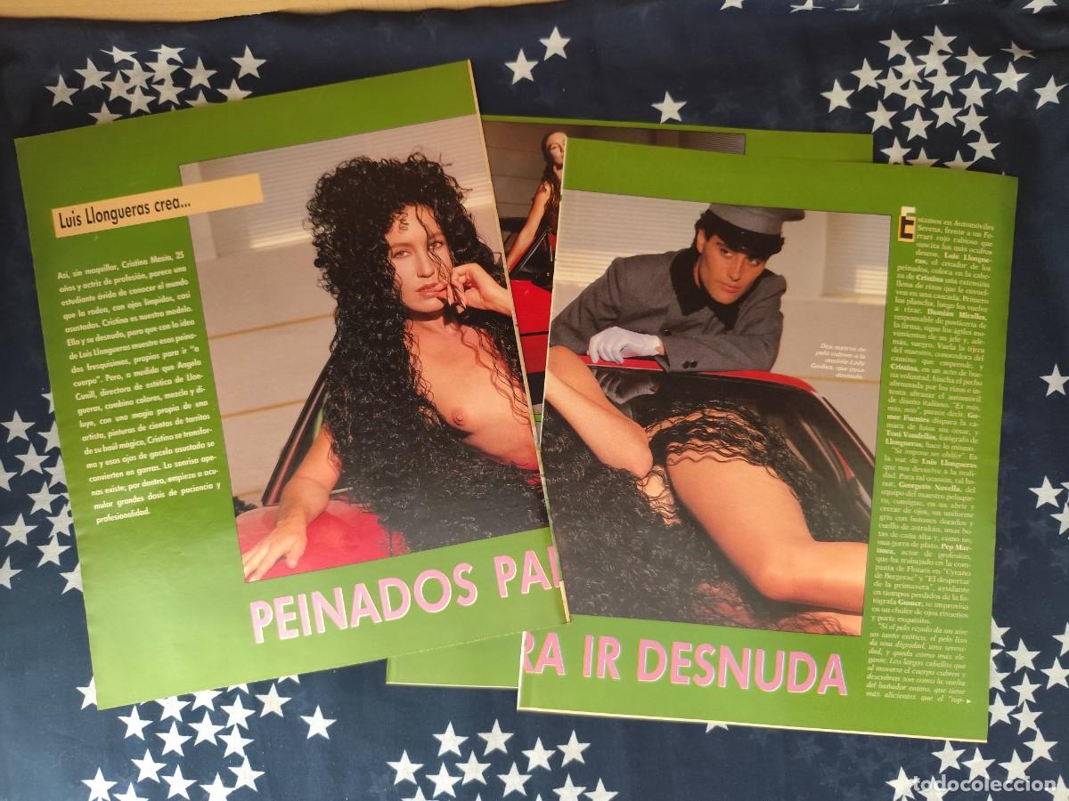 Coleccionismo de revista Intervi&uacute;: Luis Llongueras Peinados para ir desnuda Recorte/Cliping Revista Interviu 584 - 1987