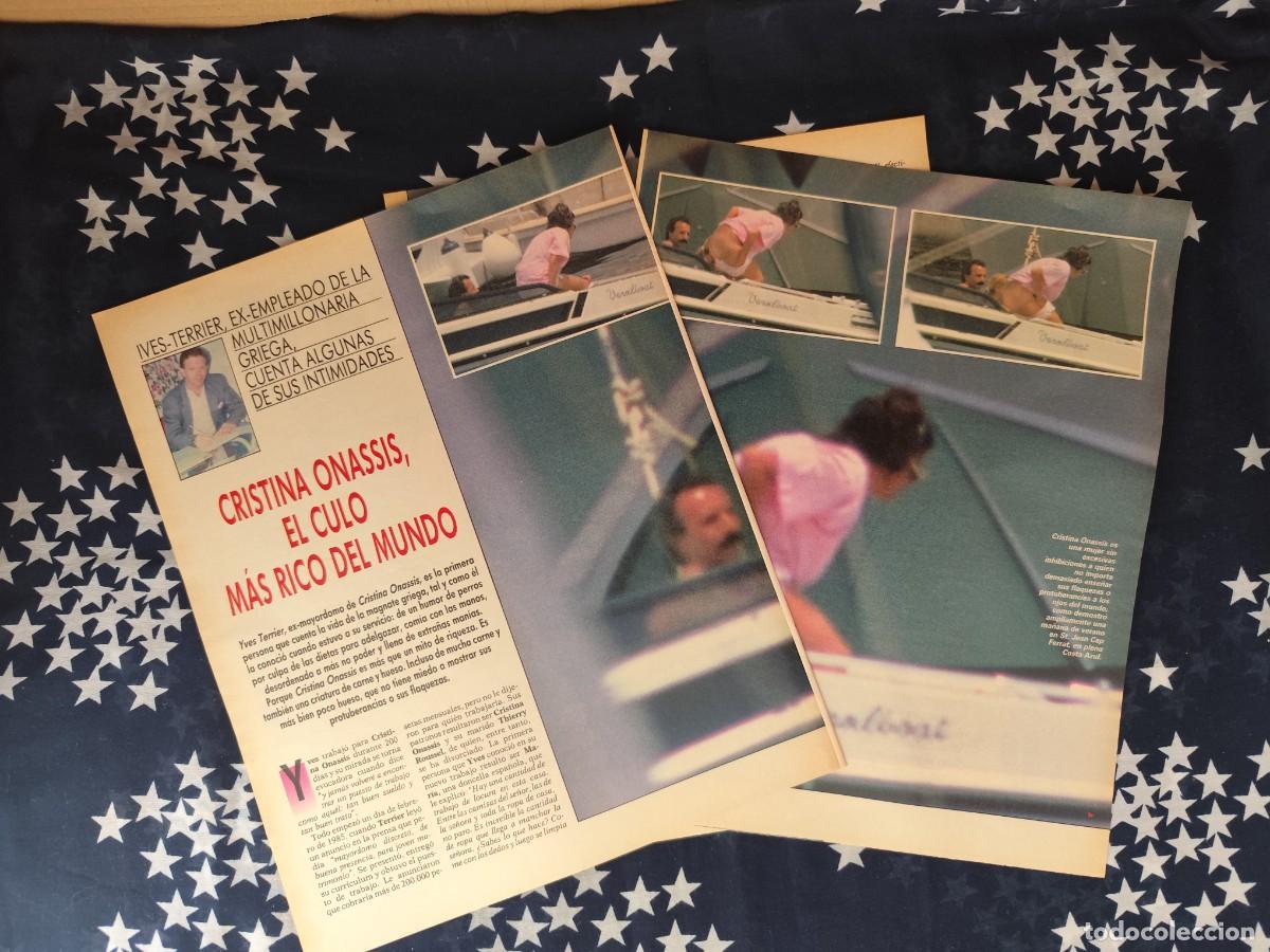 Coleccionismo de revista Intervi&uacute;: Cristina Onassis el culo m&aacute;s rico del mundo Recorte/Cliping Revista Interviu 584 - 1987