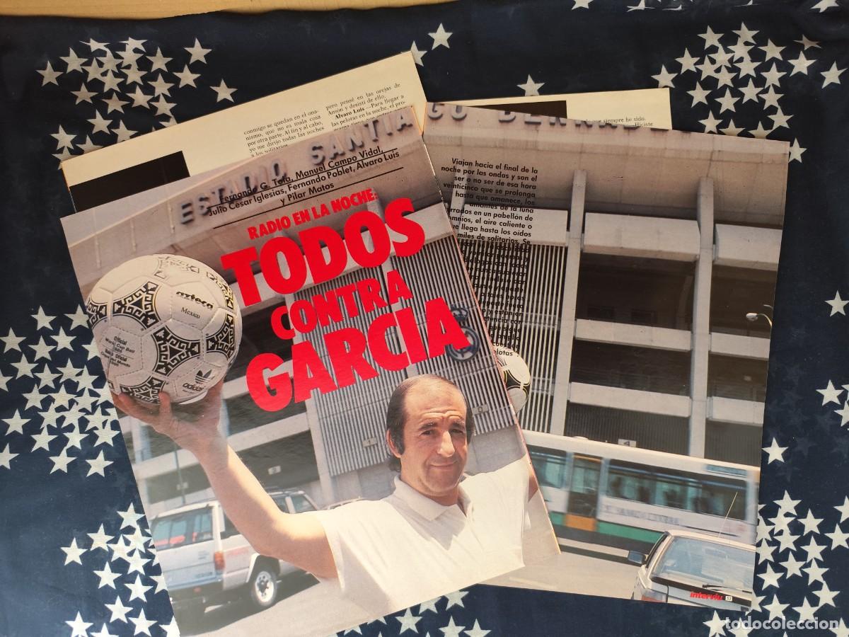 Coleccionismo de revista Intervi&uacute;: Todos contra Garc&iacute;a Recorte/Cliping Revista Interviu 584 - 1987