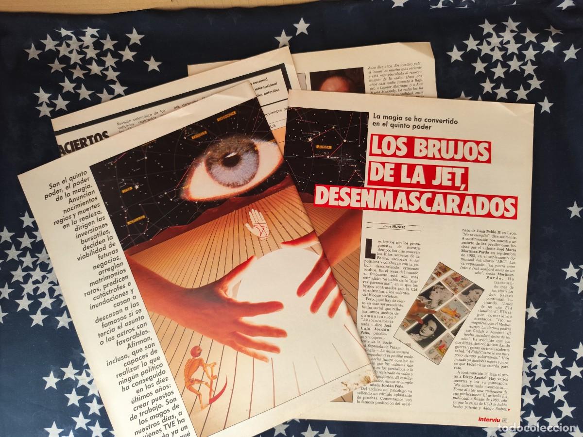 Coleccionismo de revista Intervi&uacute;: Los brujos de la het , desenmascarados Recorte/Cliping Revista Interviu 582 - 1987